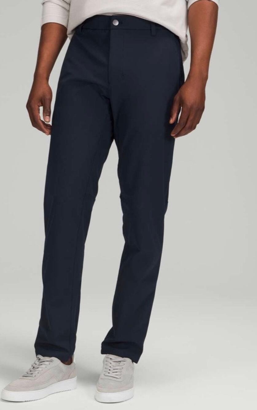 Lululemon Commission Pant Classic Warpstreme Navy Blue Sz 36x32